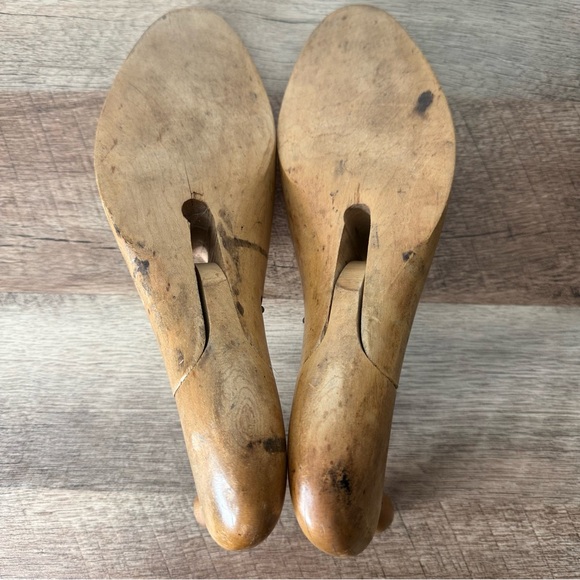 Antique Wooden Shoe Forms Inserts Stretchers Vintage Collectible Cobbler - Picture 8 of 12